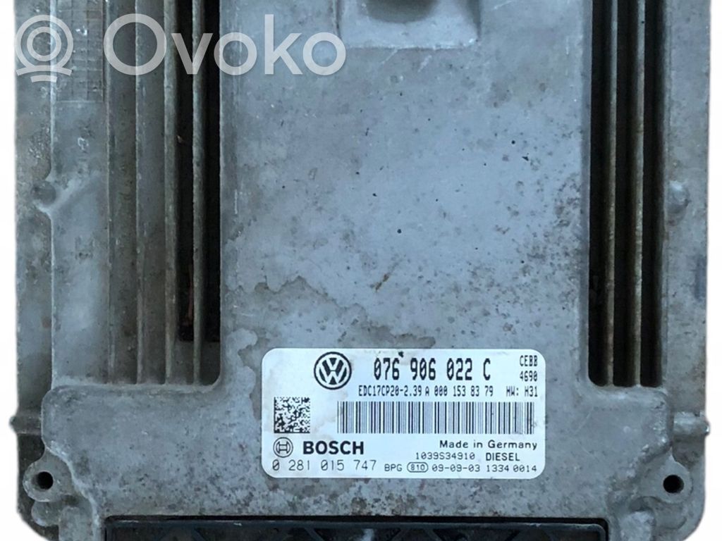 Volkswagen Crafter Engine control unit/module 
