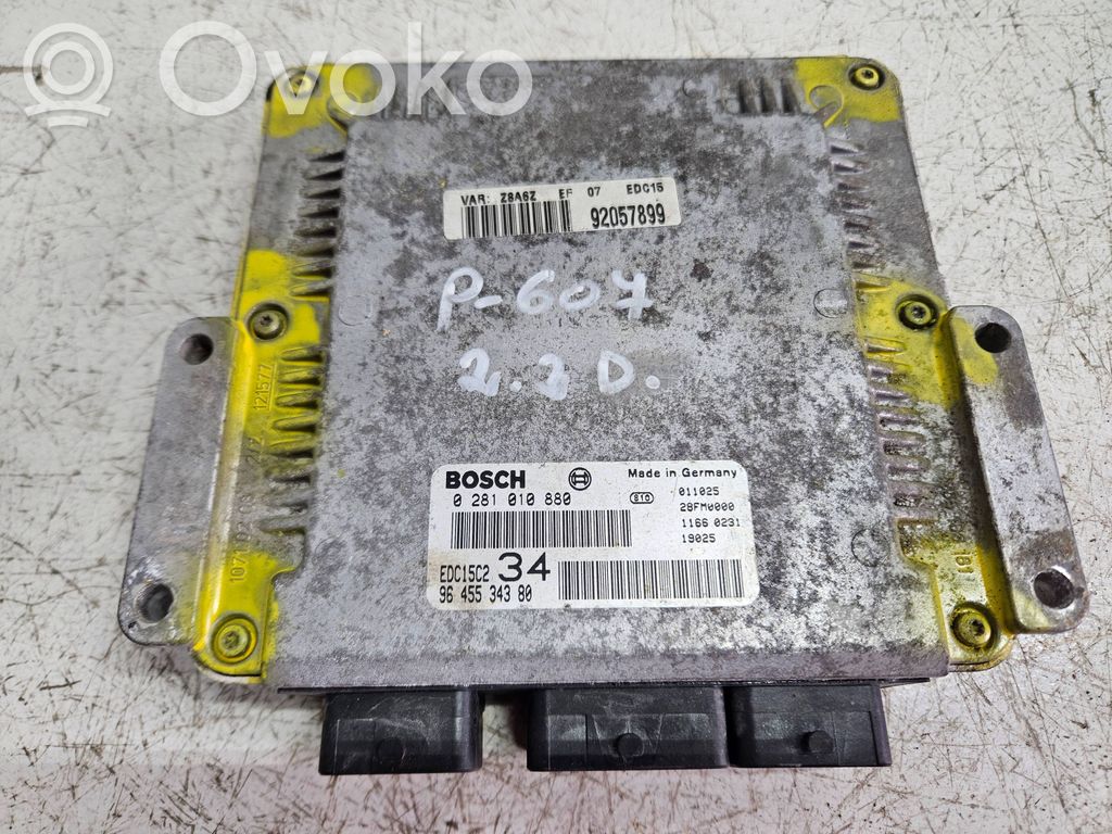 Peugeot 607 Engine control unit/module 