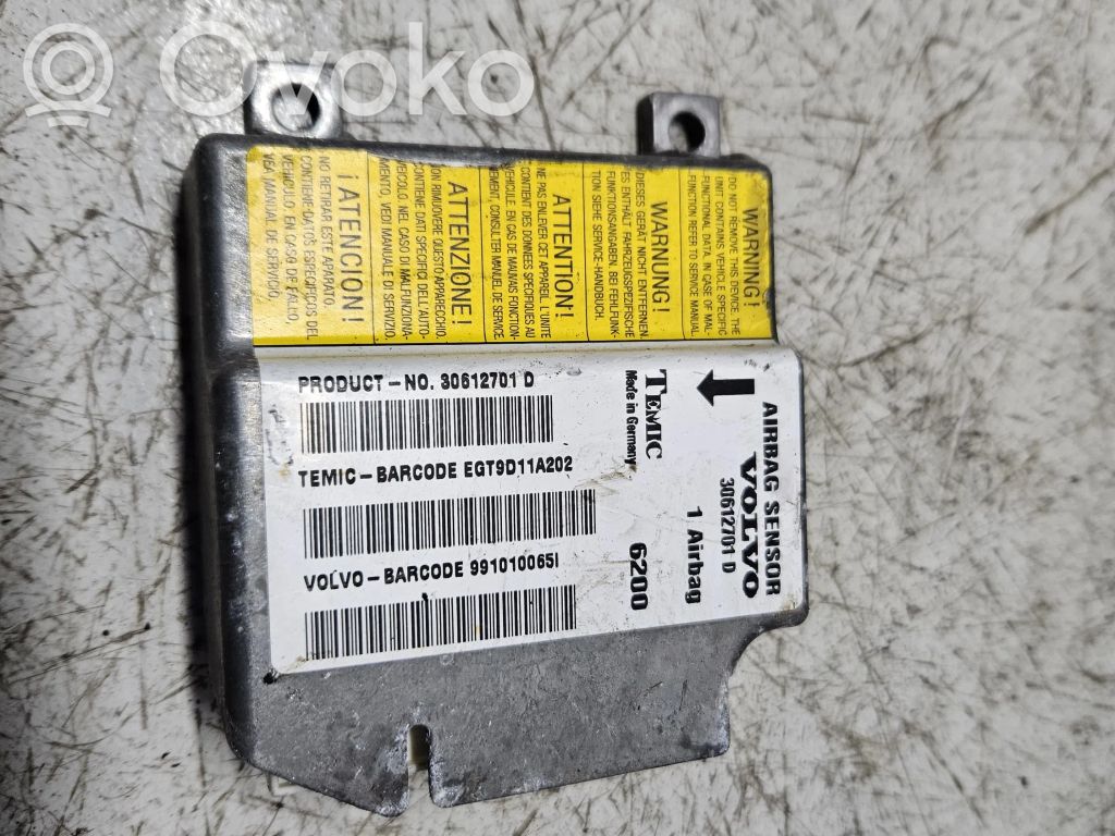 Volvo S40, V40 Airbag control unit/module 