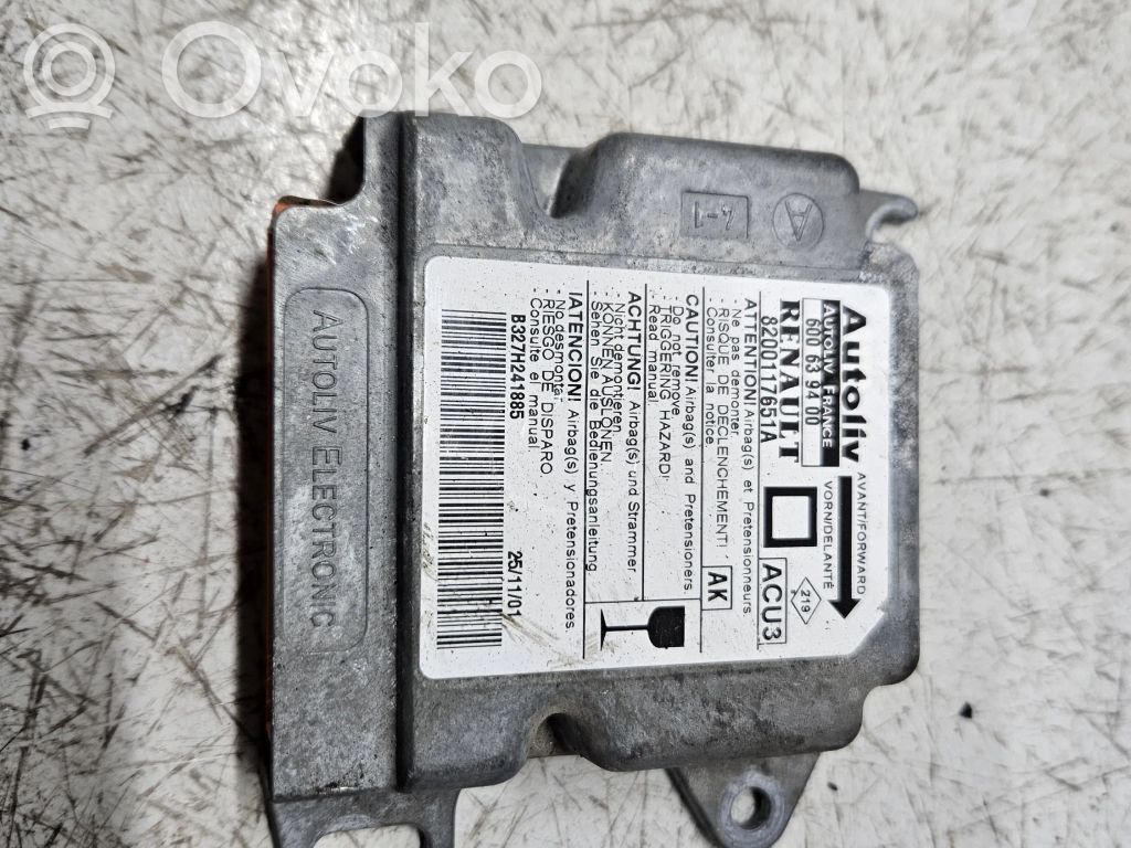 Renault Megane I Airbag control unit/module 