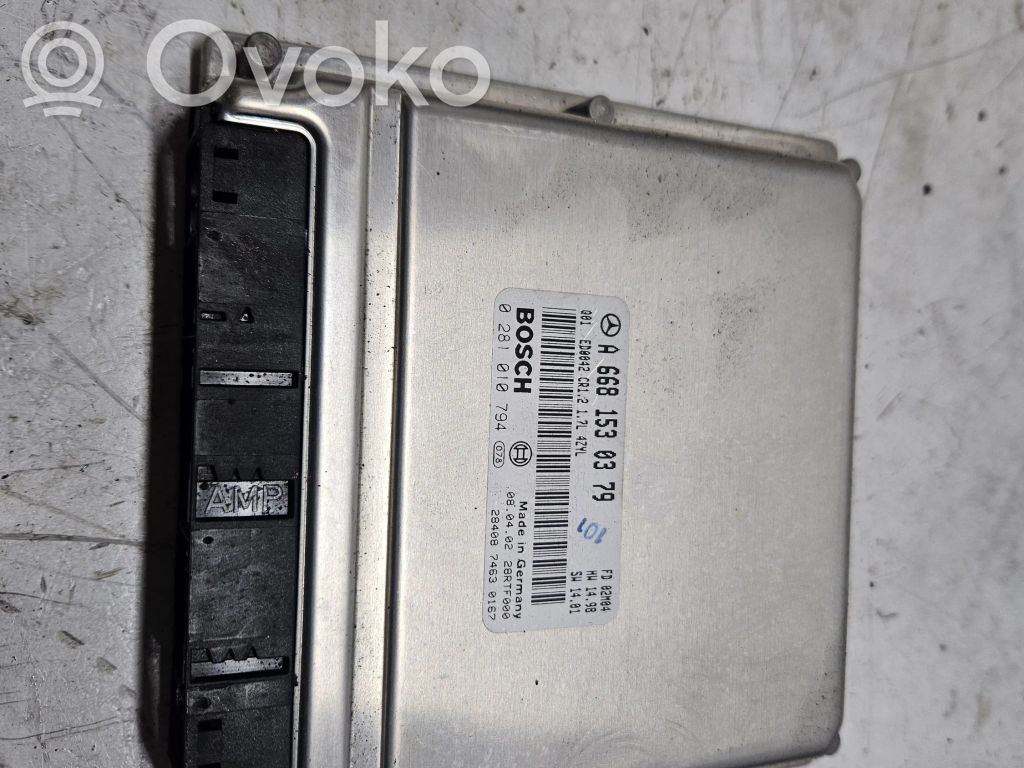 Mercedes-Benz A W168 Sterownik / Moduł ECU 