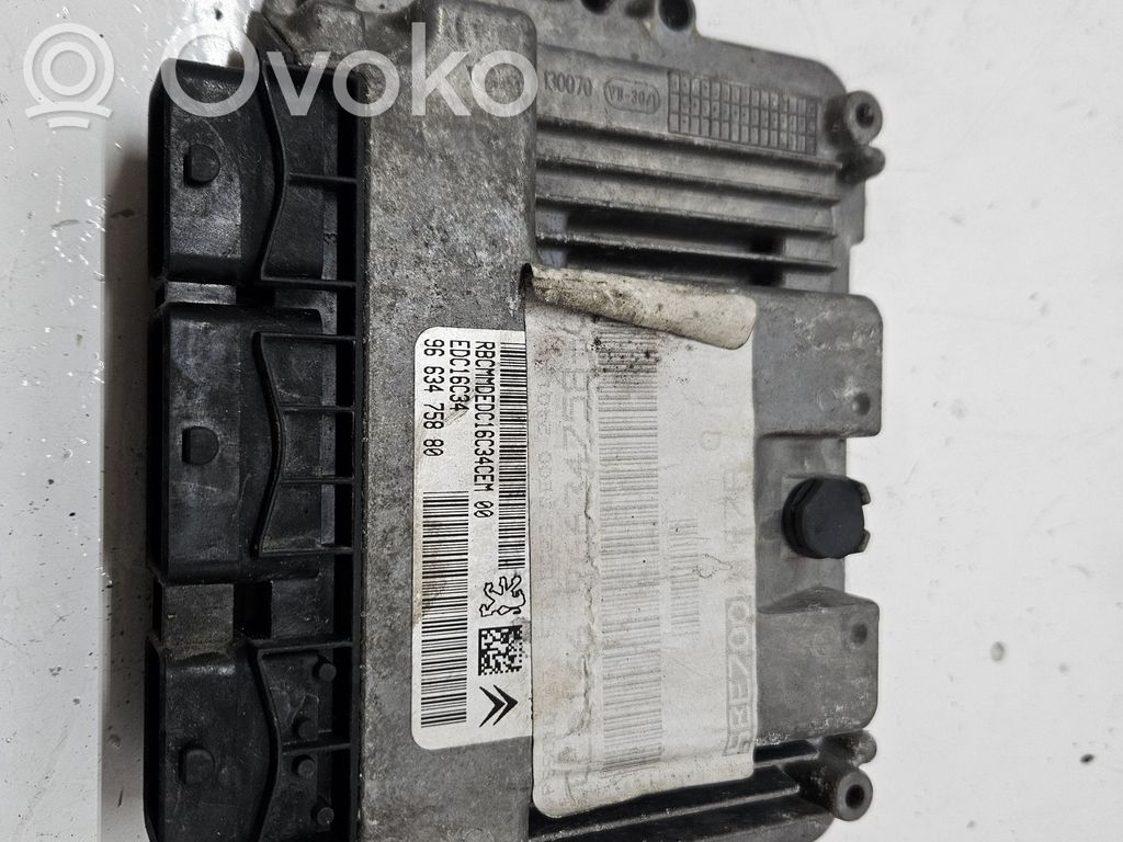 Peugeot 207 Engine control unit/module 