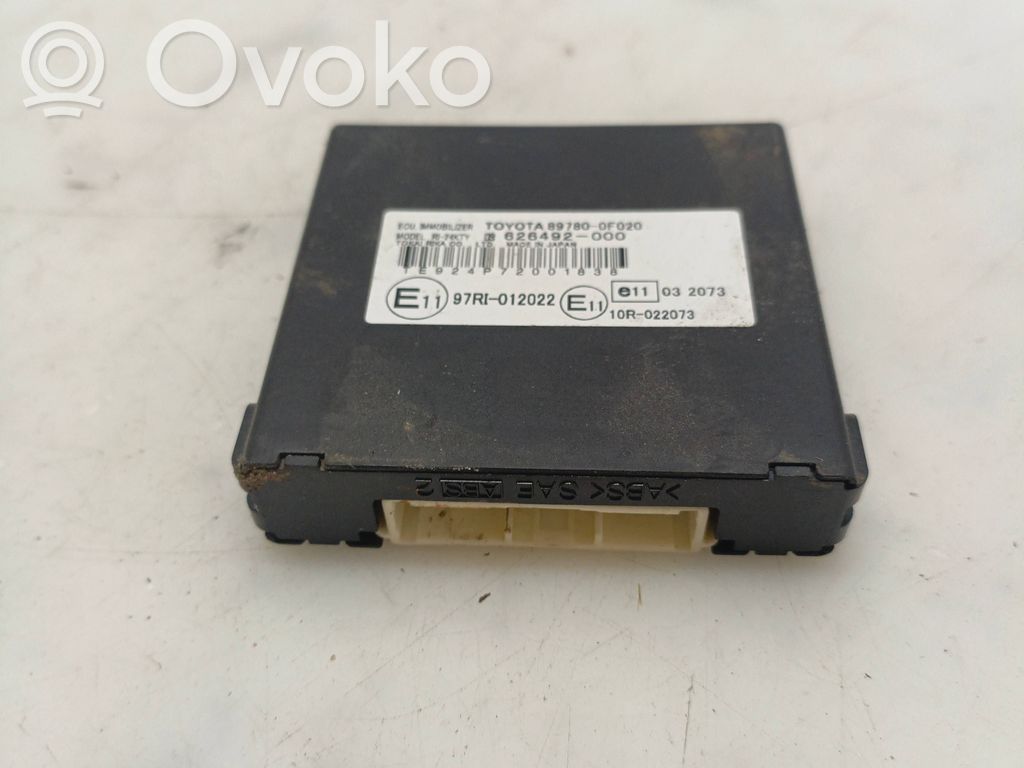 Toyota Corolla Verso AR10 Immobilizer control unit/module 