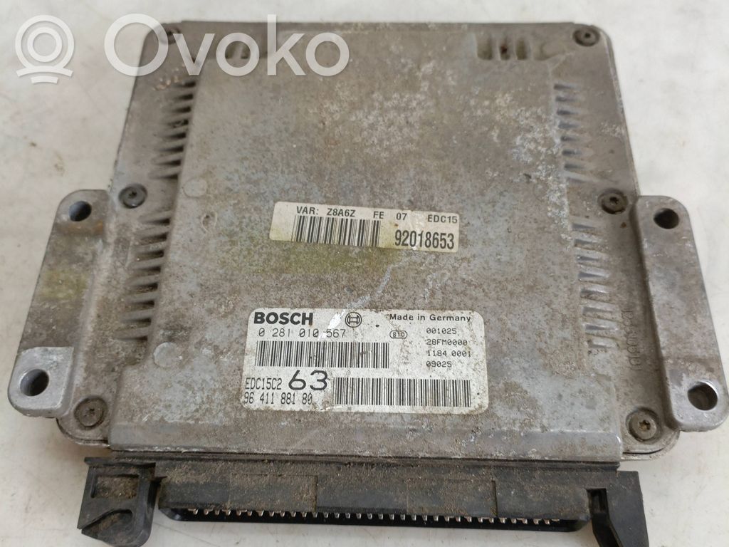 Peugeot 607 Engine control unit/module 