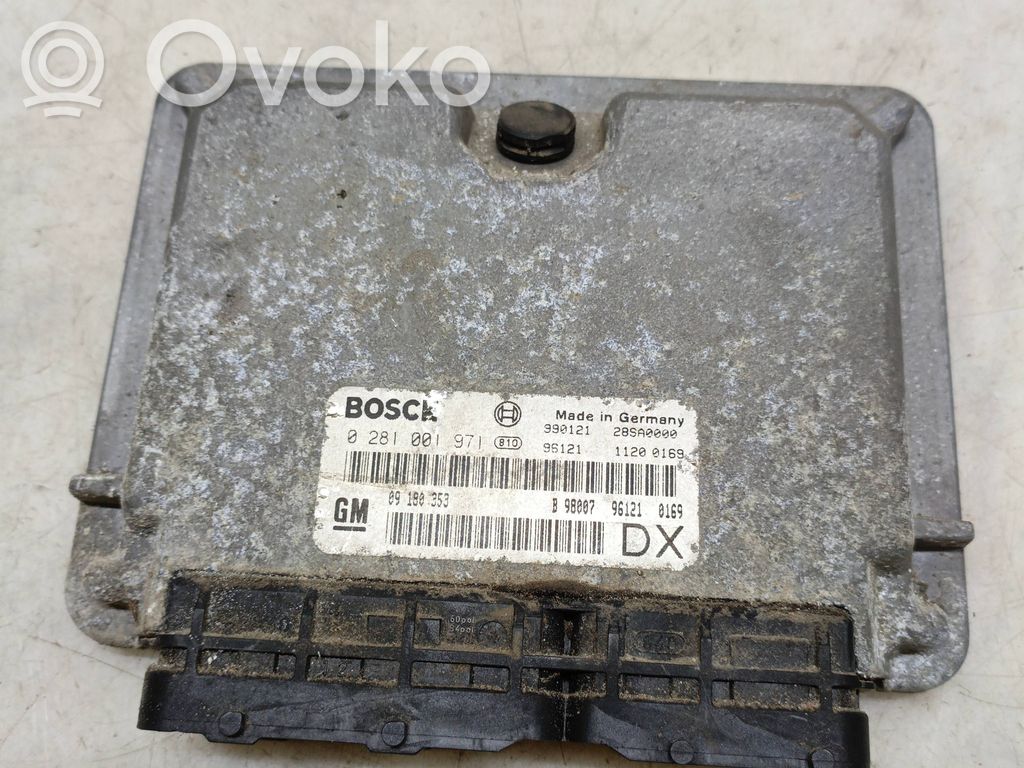 Opel Astra G Dzinēja vadības bloks 