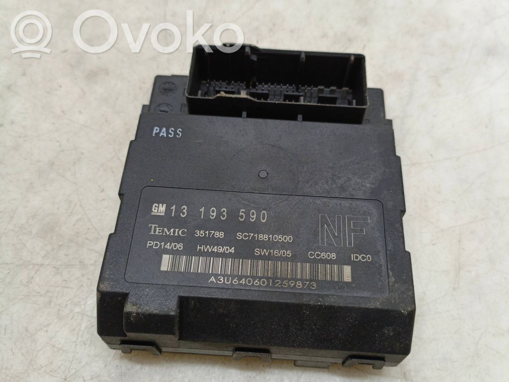 Opel Vectra C Comfort/convenience module 