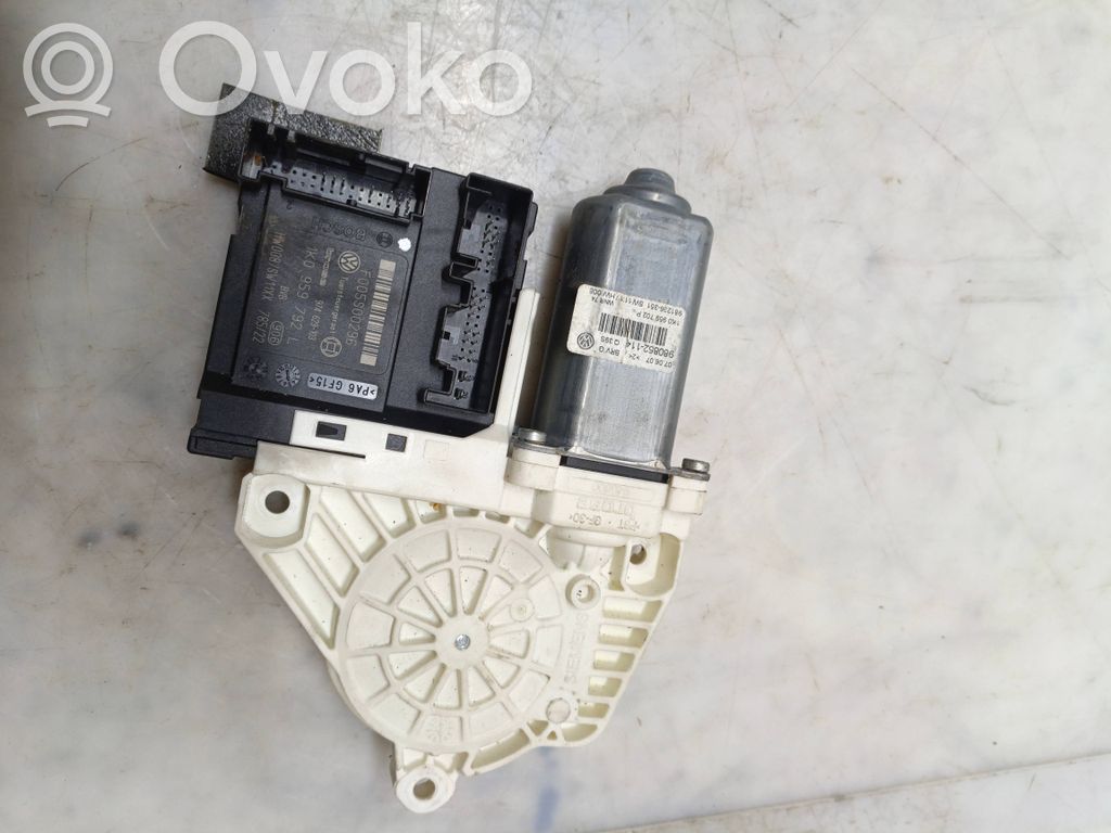 Volkswagen PASSAT B6 Silnik regulatora szyby drzwi przednich 