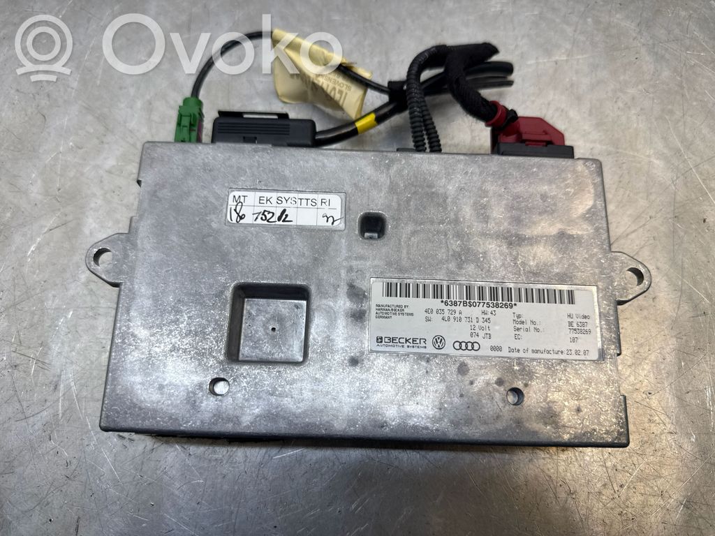 Audi Q7 4L MMI control unit 