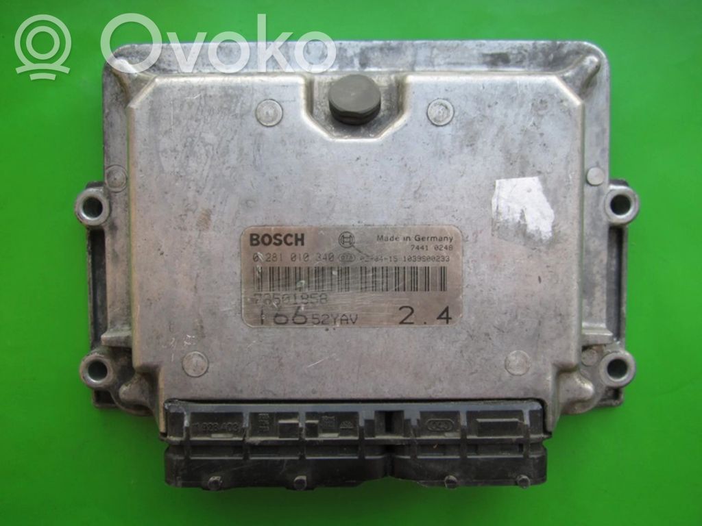 Engine control unit/module ECU   73501858,0281010340