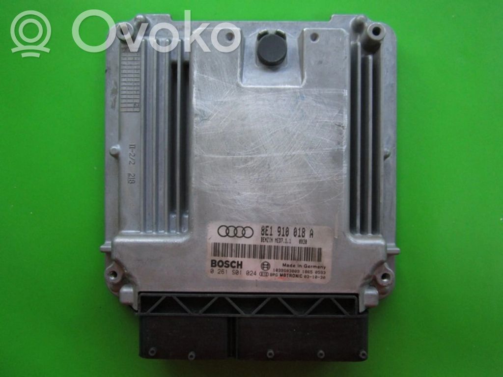 Engine control unit/module ECU   8E1910018A,0261S01024