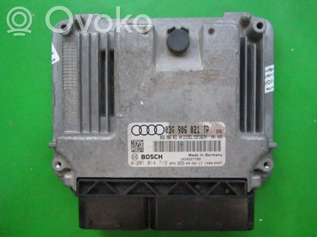 Audi A3 S3 A3 Sportback 8P Engine control unit/module ECU 