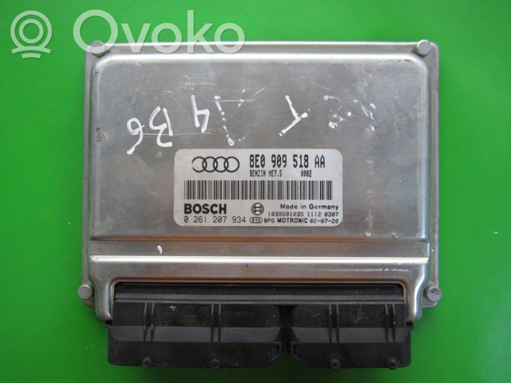 Audi A4 S4 B6 8E 8H Unidad de control/módulo ECU del motor 