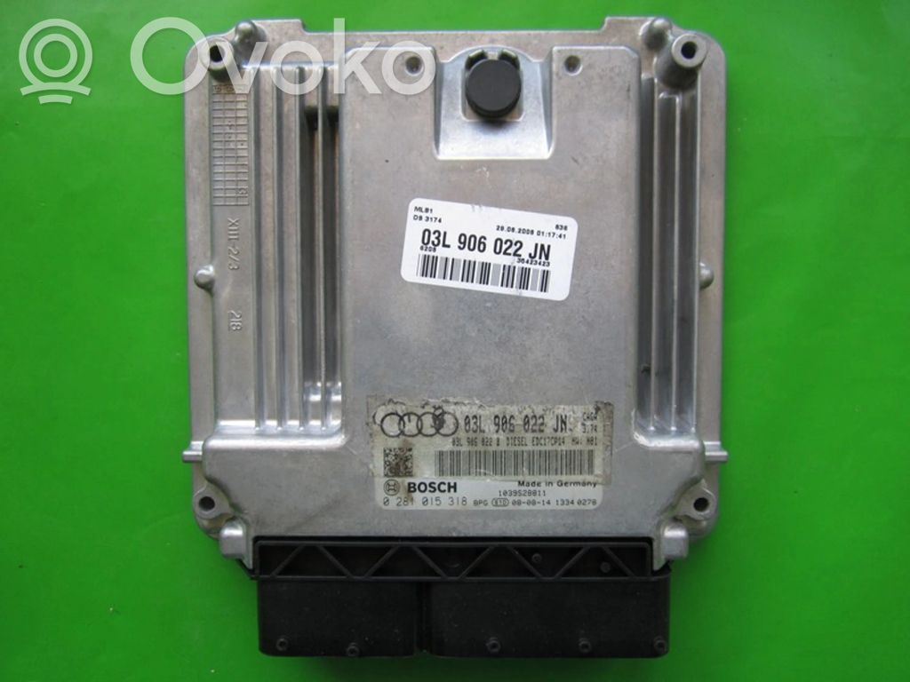 Engine control unit/module ECU   03L906022JN,0281015318