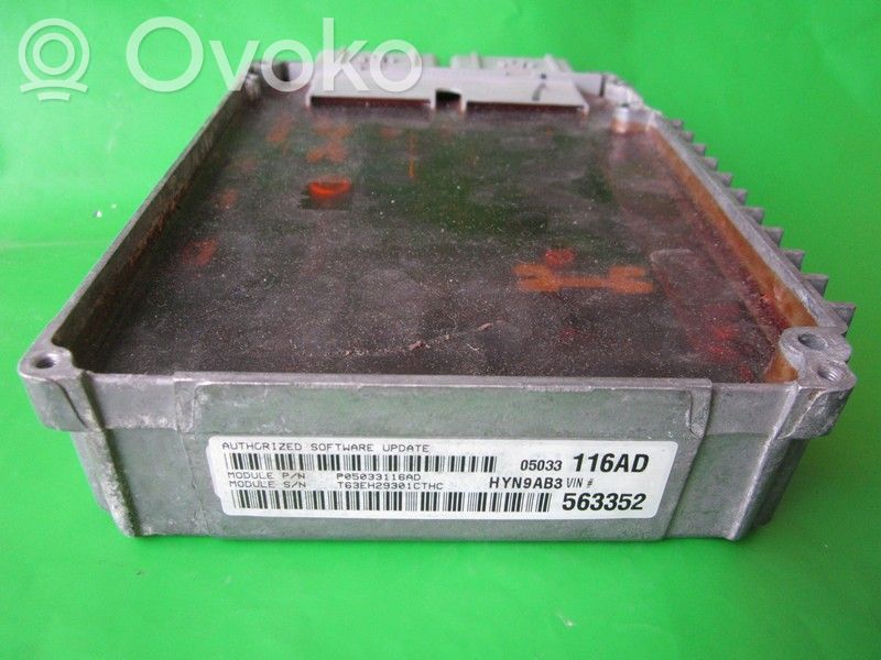 Engine control unit/module ECU   P05033116AD,563352