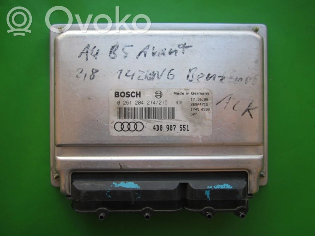 Galios (ECU) modulis   4D0907551,0261204214