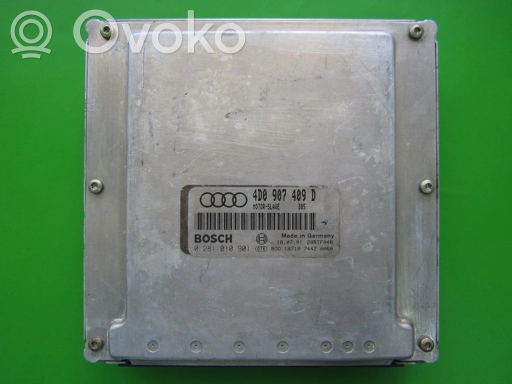 Unidad de control/módulo ECU del motor   4D0907409D,0281010901