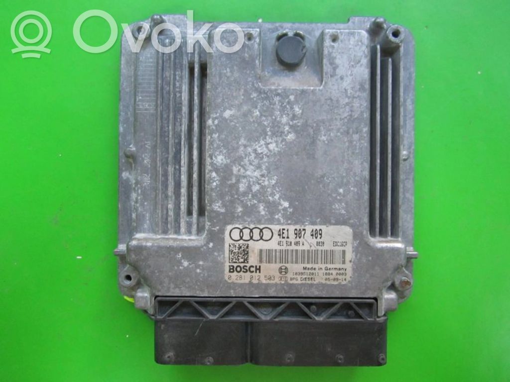 Audi A8 S8 D3 4E Unidad de control/módulo ECU del motor 