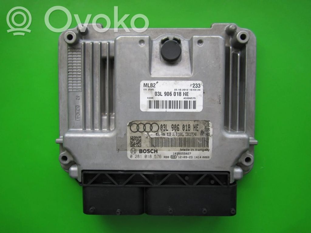 Engine control unit/module ECU   03L906018HE,0281018576
