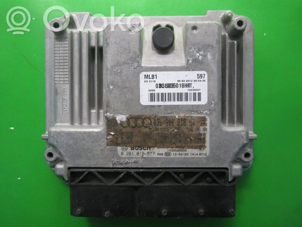 Engine control unit/module ECU   03L906018HT,0281018577