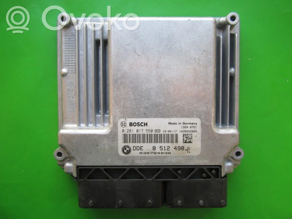 Engine control unit/module ECU   DDE8512498,0281017550