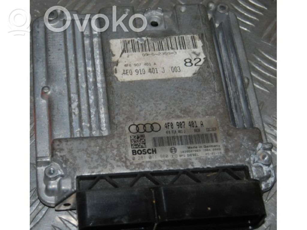 Engine control unit/module ECU   4F0907401A,0281011980