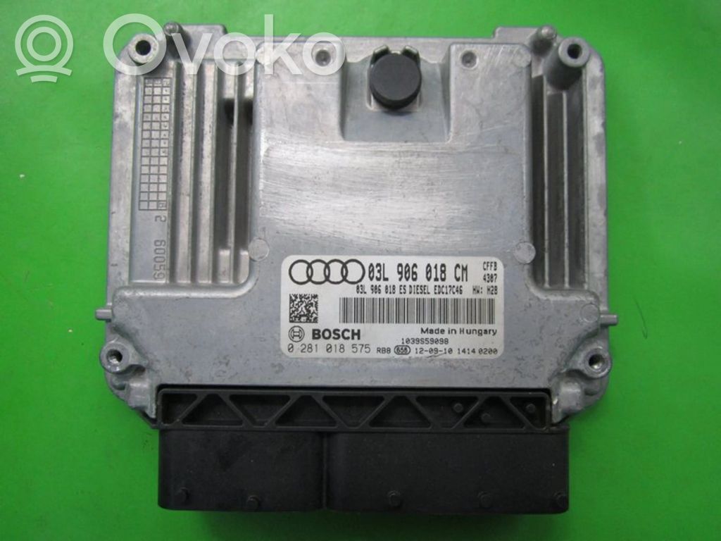 Engine control unit/module ECU   03L906018CM,0281018575