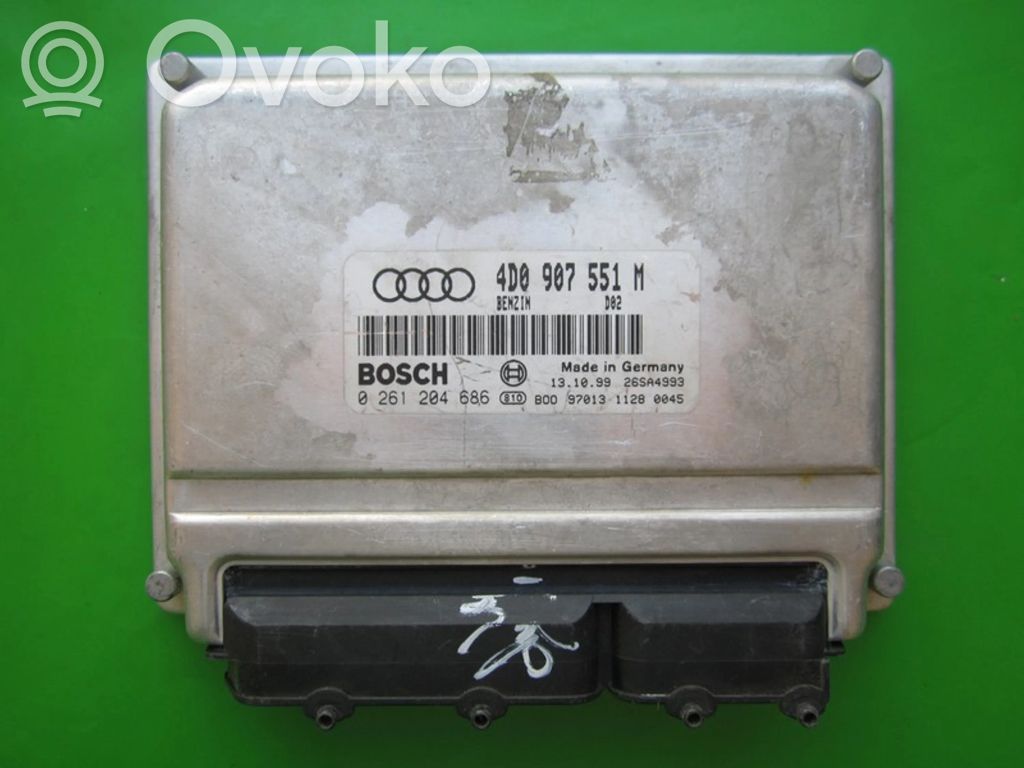 Audi A8 S8 D2 4D Galios (ECU) modulis 