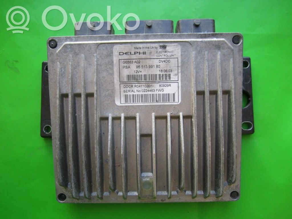 Citroen C3 Unité de commande, module ECU de moteur 