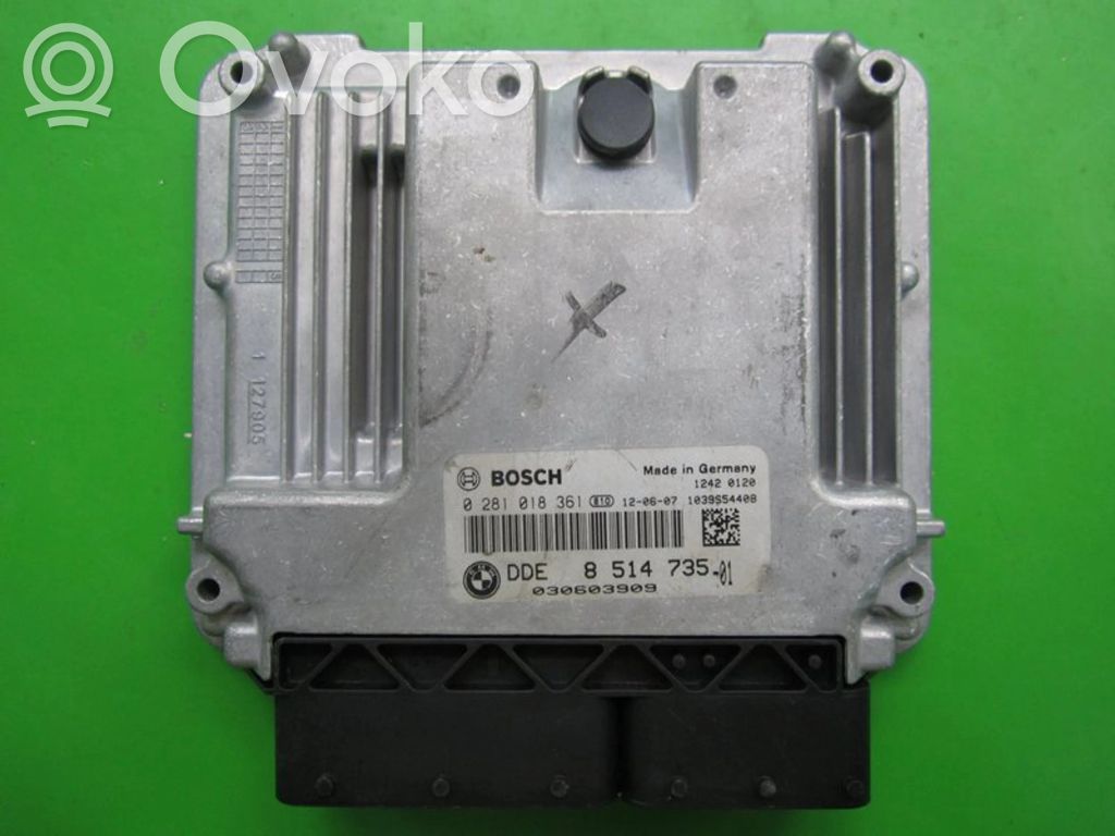 Engine control unit/module ECU   DDE8514735,0281018361