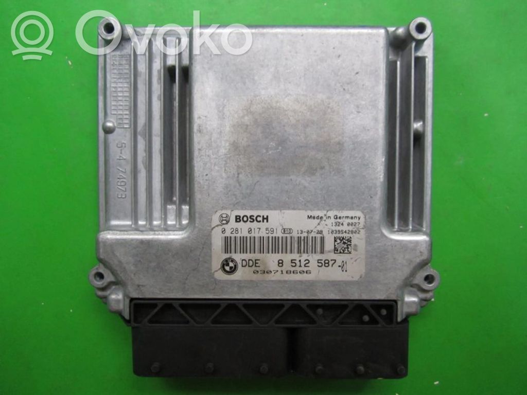 Motorsteuergerät ECU   DDE8512587,0281017591
