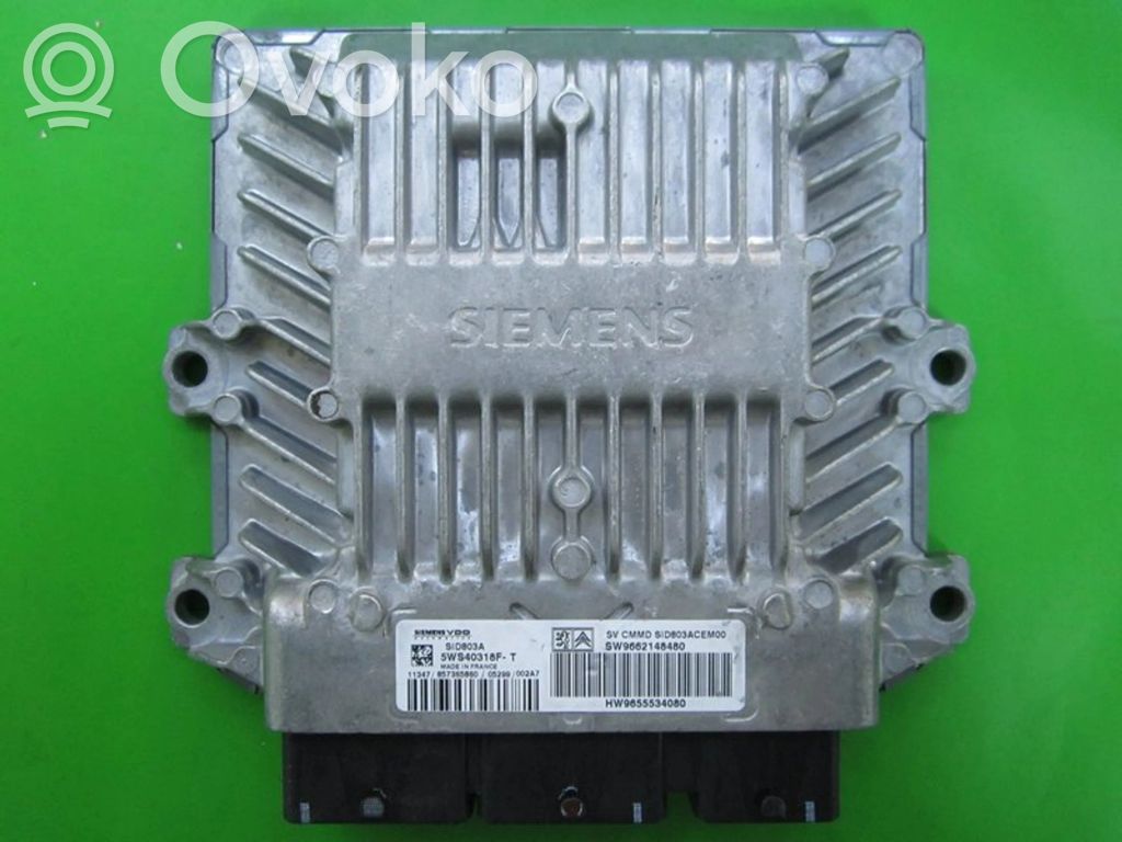 Engine control unit/module ECU   9662148480,5WS40318FT