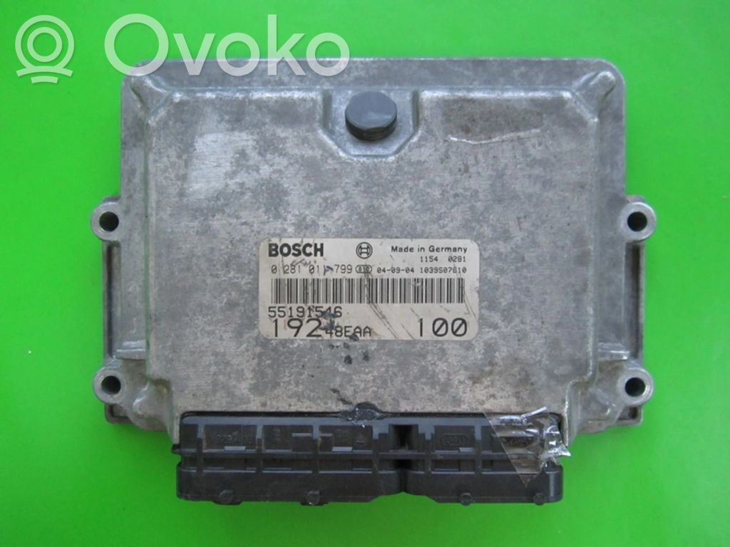 Engine control unit/module ECU   55191546,0281011799