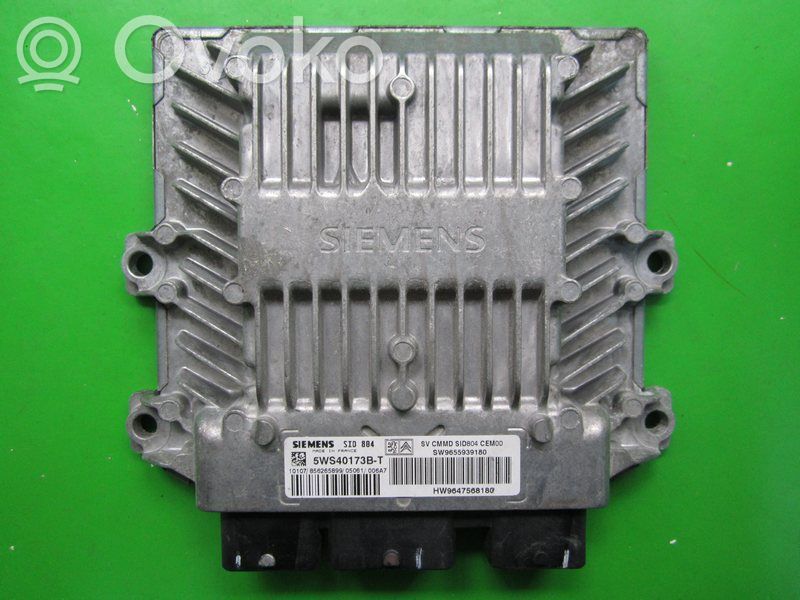 Engine control unit/module ECU   9655939180,5WS40173BT