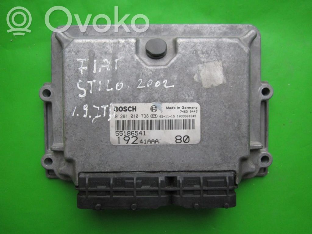 Fiat Stilo Engine control unit/module ECU 