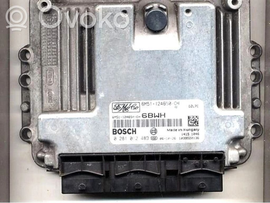 Engine control unit/module ECU   6M5112A650CH,0281012489