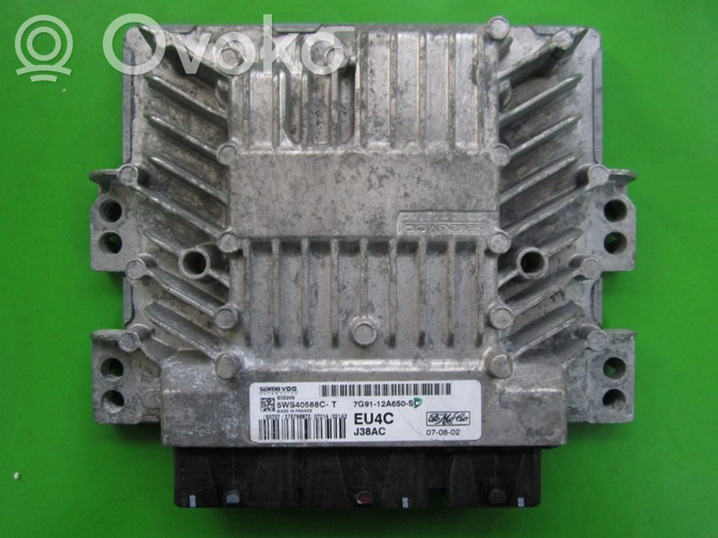 Engine control unit/module ECU   7G9112A650SC,5WS40588CT