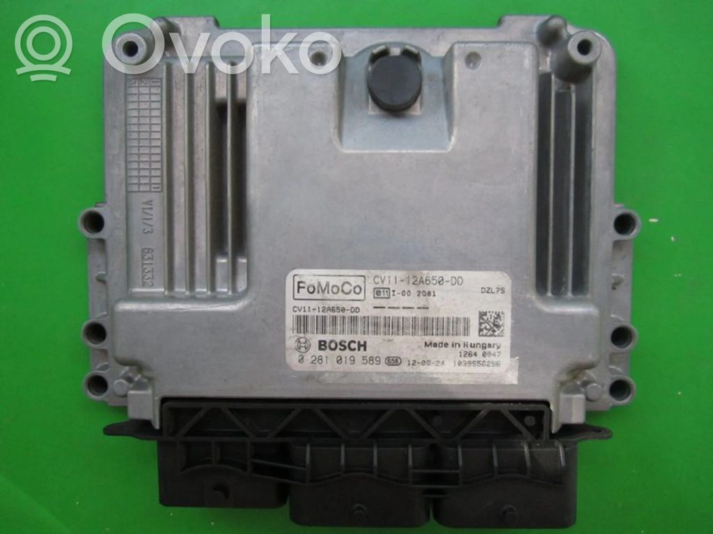 Unidad de control/módulo ECU del motor   CV1112A650DD,0281019589
