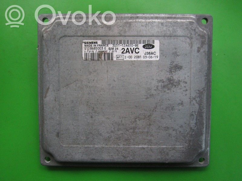 Engine control unit/module ECU   3S5112A650BE,S118685003E