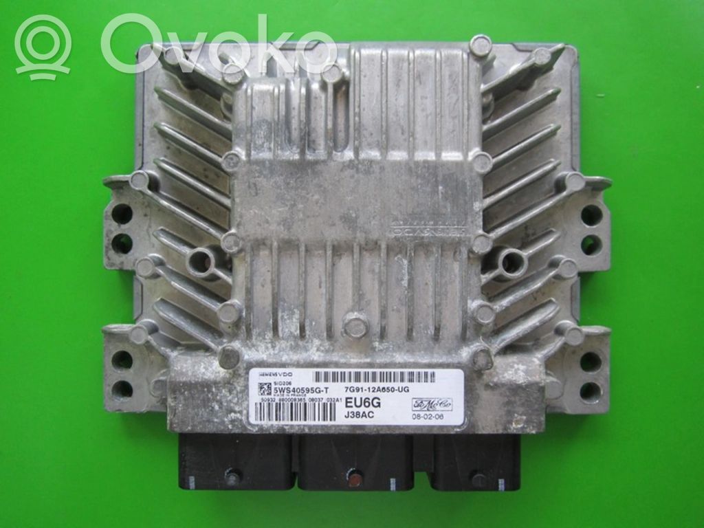 Engine control unit/module ECU   7G9112A650UG,5WS40595GT