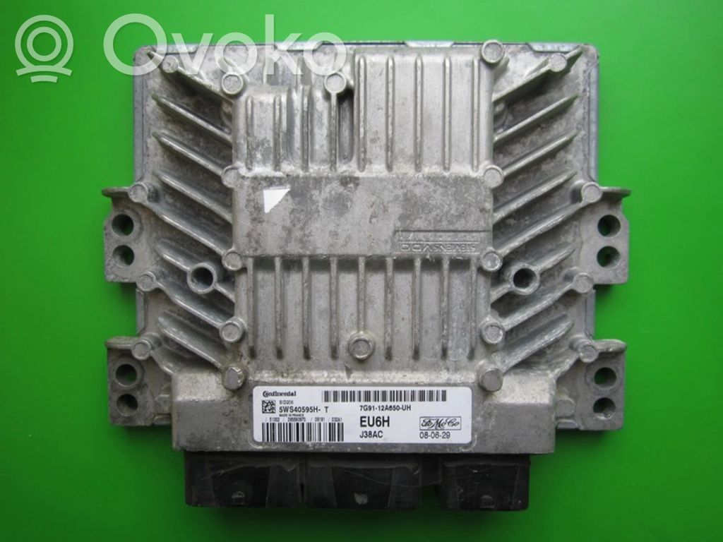 Engine control unit/module ECU   7G9112A650UH,5WS40595HT