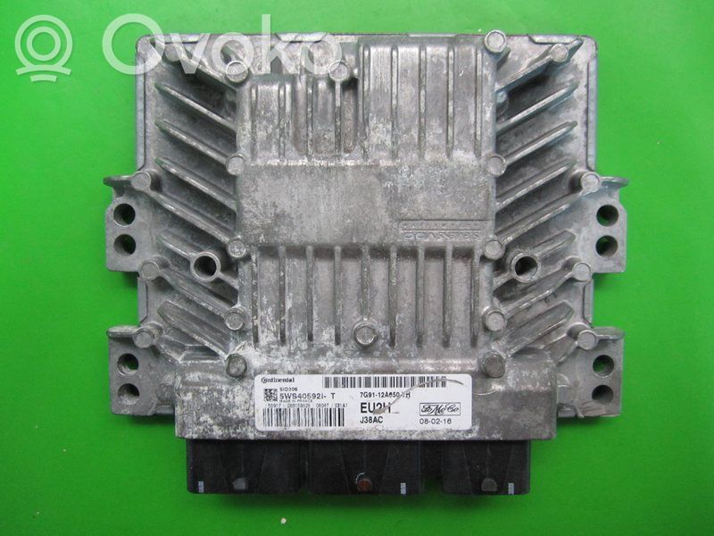Engine control unit/module ECU   7G9112A650YH,5WS40592IT
