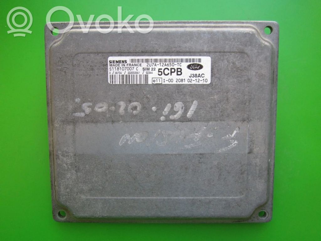 Ford Fusion Unidad de control/módulo ECU del motor 