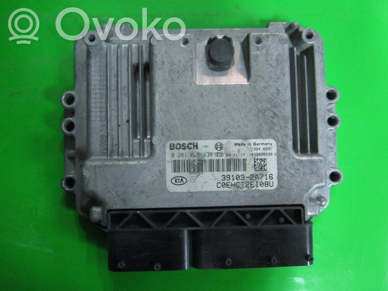 Unité de commande, module ECU de moteur   391032A716,0281015438