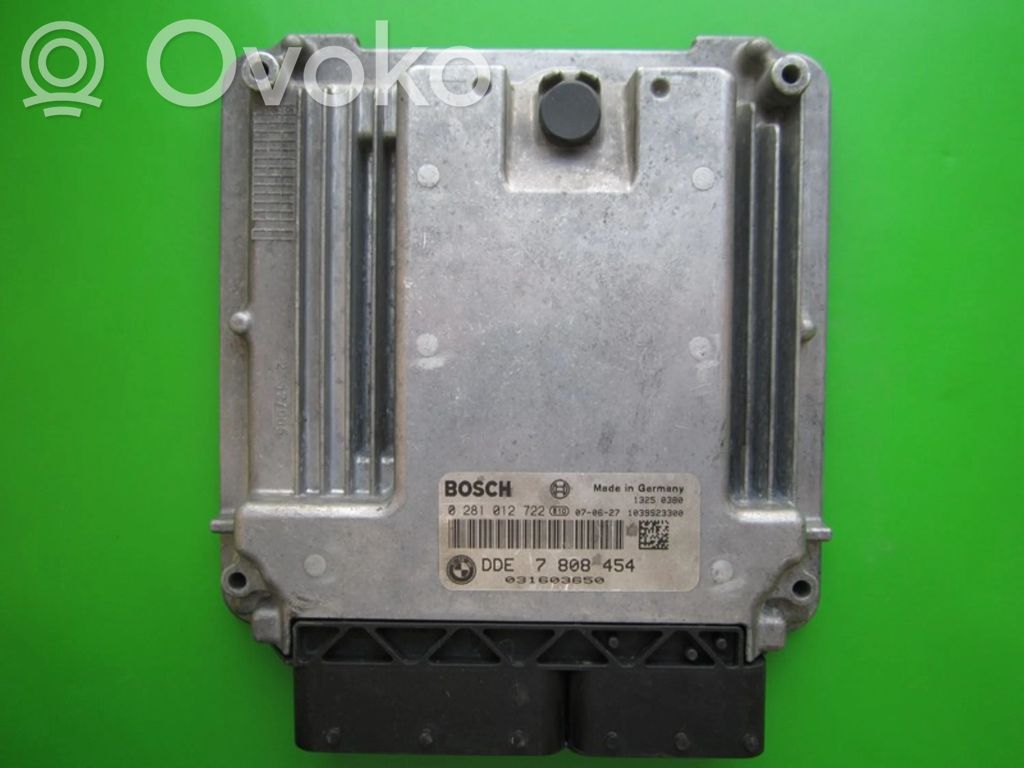 Engine control unit/module ECU   DDE7808454,0281012722