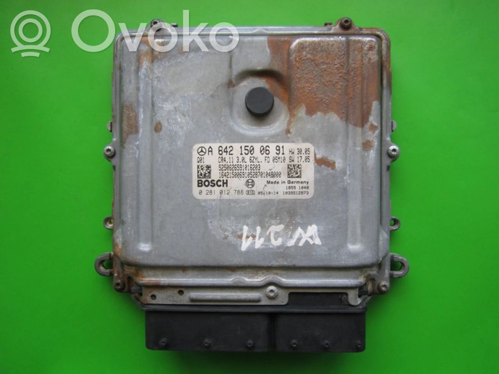 Engine control unit/module ECU   A6421500691,0281012788
