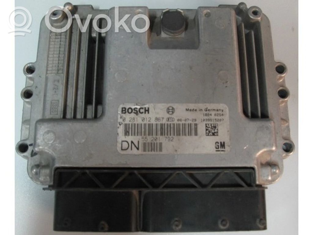 Engine control unit/module ECU   55201792,0281012867