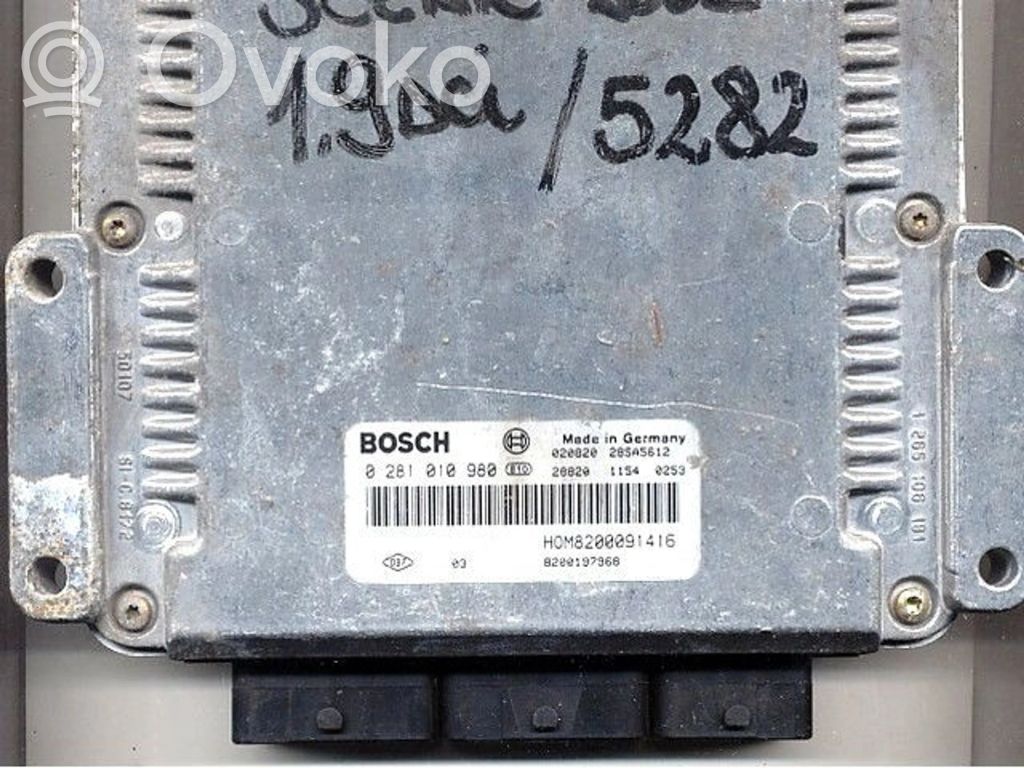 Engine control unit/module ECU   8200197968,0281010980