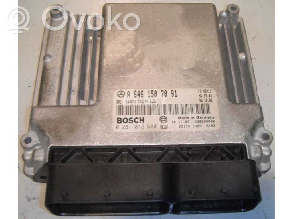 Mercedes-Benz E W211 Unité de commande, module ECU de moteur 