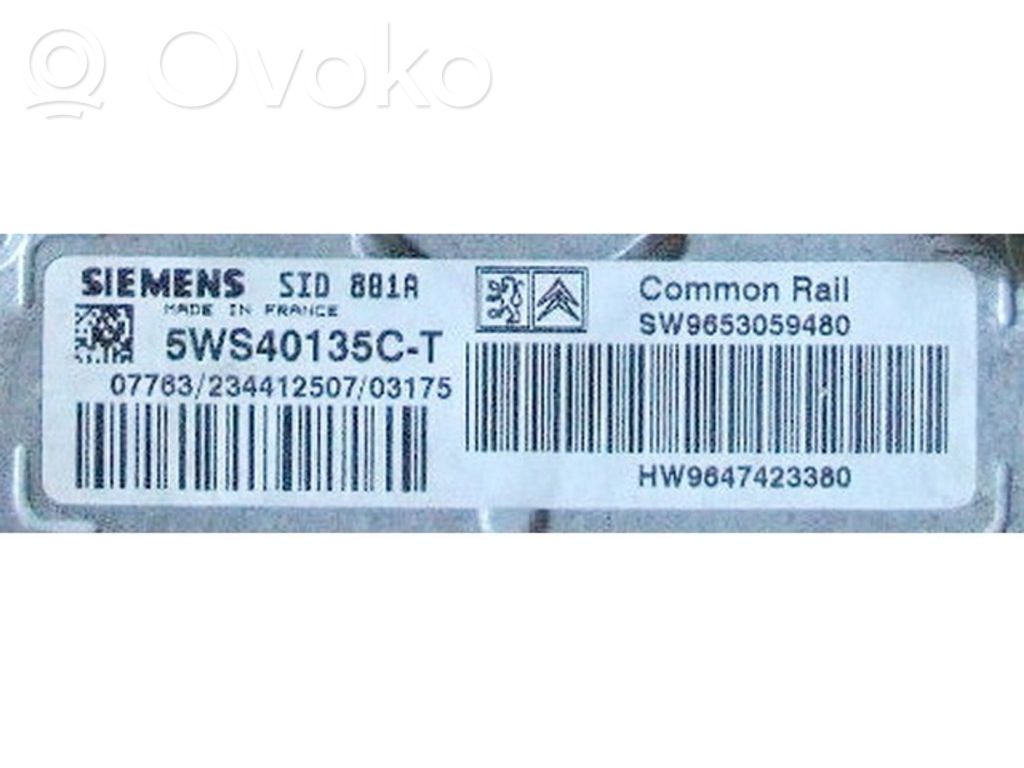 Peugeot 307 Engine control unit/module ECU 