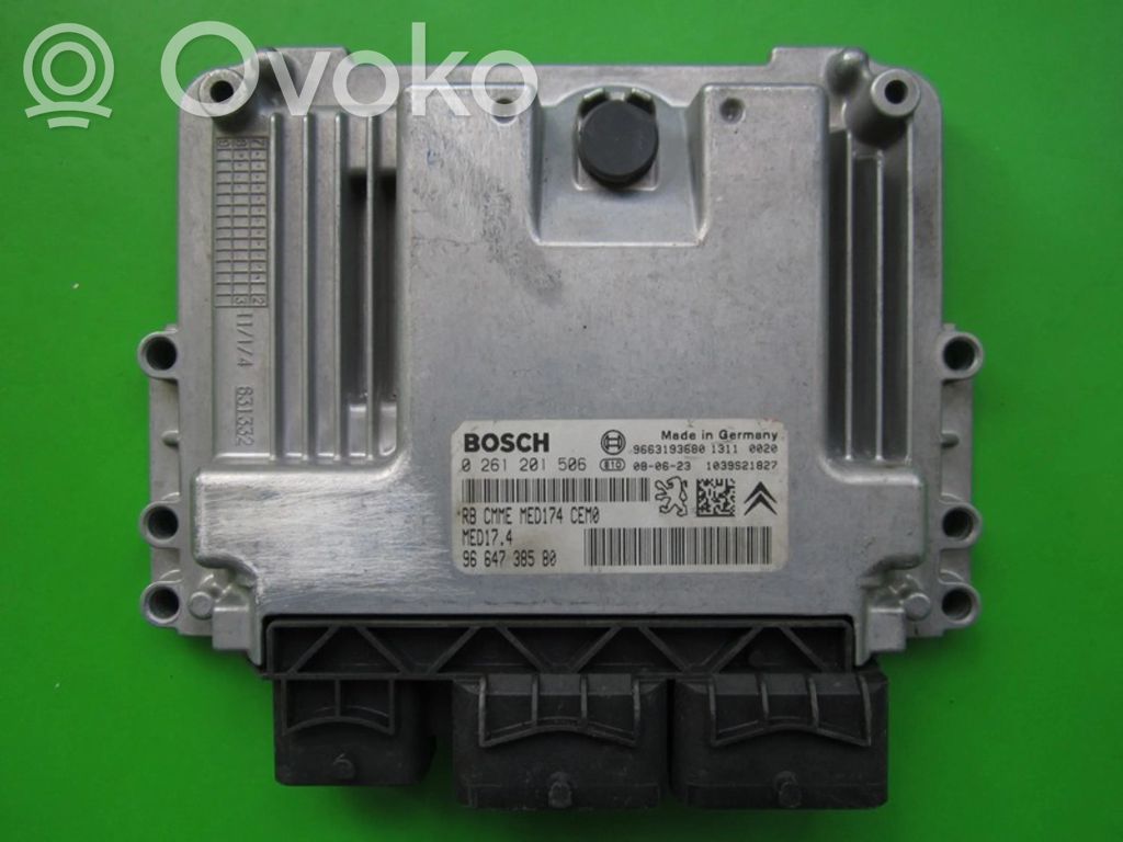 Engine control unit/module ECU   9664738580,0261201506